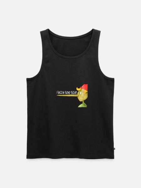 IMPFSTOFFE SIND SICHER - Männer Premium Bio Tank Top - Schwarz