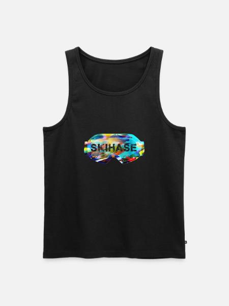 skihase,graffiti,skibrille - Männer Premium Bio Tank Top - Schwarz