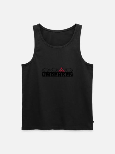 umdenken - Männer Premium Bio Tank Top - Schwarz