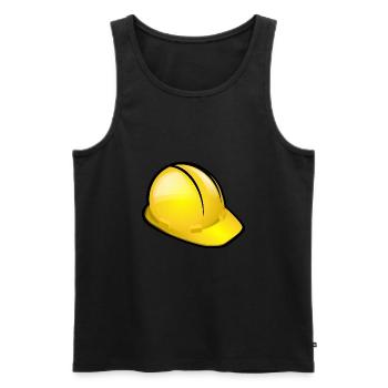 Protection helmet - Men's Premium Organic Tank Top - black - Front - AI Model Male 178 light (178cm)