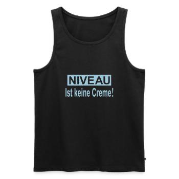 Neveau - Men's Premium Organic Tank Top - black - Front - AI Model Male 178 light (178cm)