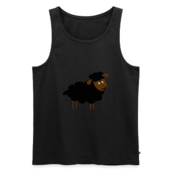 black sheep - Men's Premium Organic Tank Top - black - Front - AI Model Male 178 light (178cm)