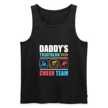 Triathlon Fan - Männer Premium Bio Tank Top - Schwarz - Vorne - Michal (187cm)