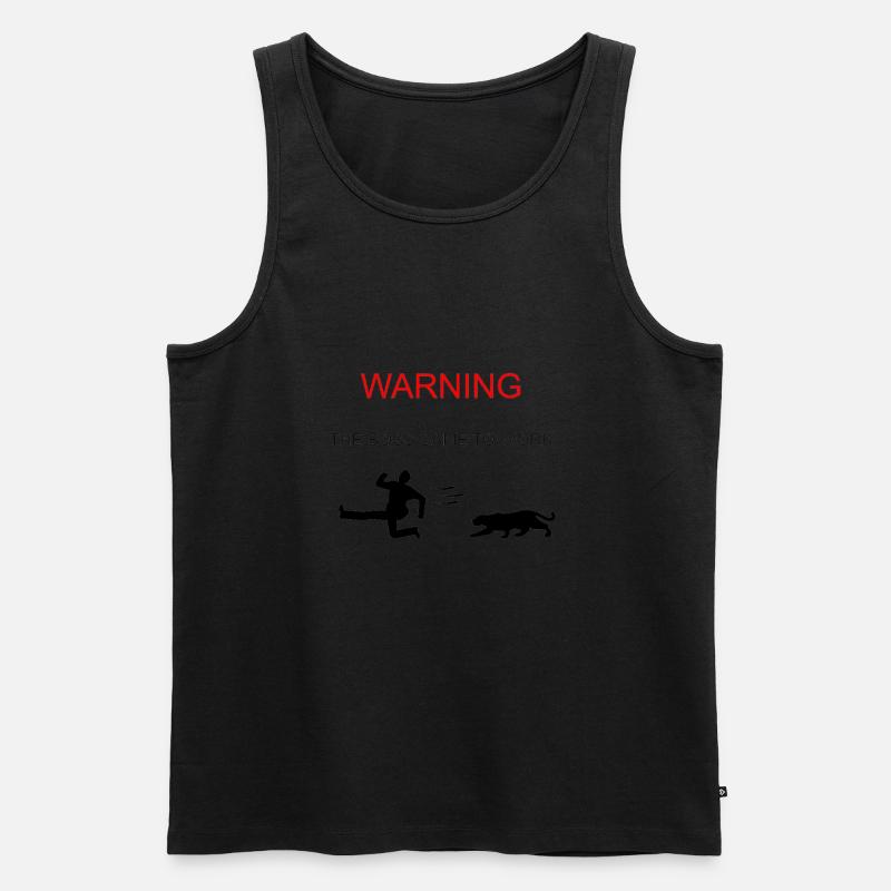Witz - Männer Premium Bio Tank Top - Schwarz