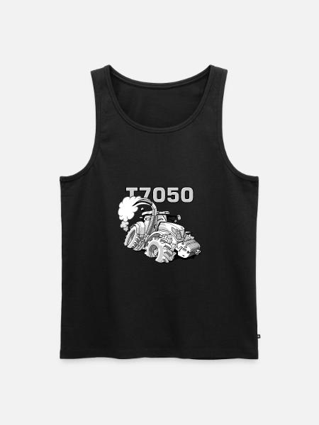 0846 NH T7050 gray - Men's Premium Organic Tank Top - black