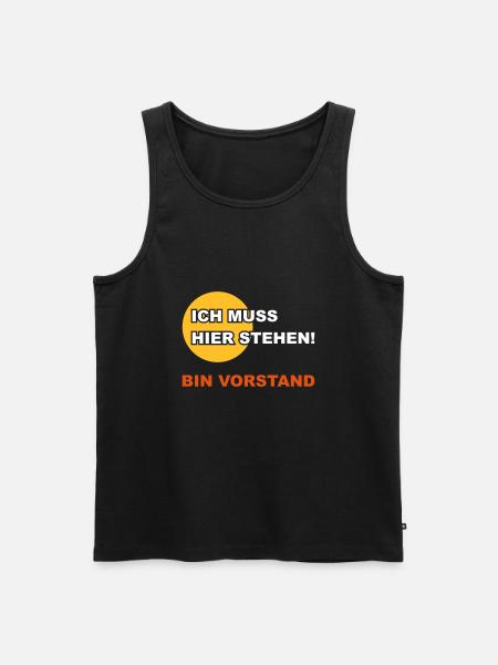 Vorstand - Männer Premium Bio Tank Top - Schwarz