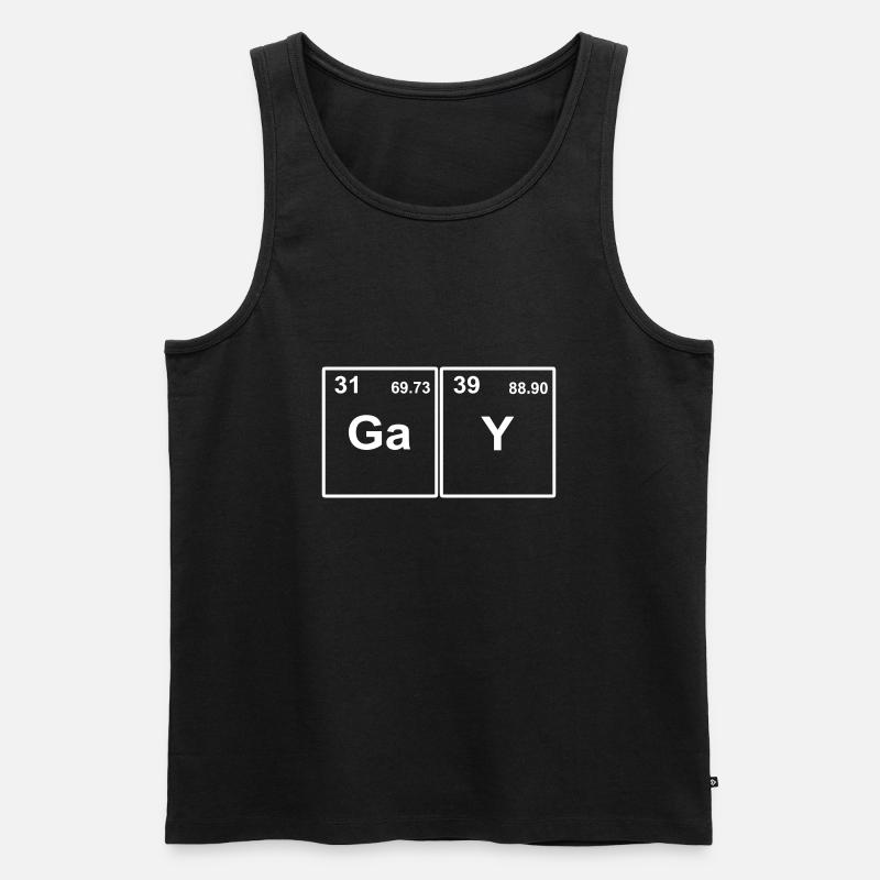 Gallium Yttrium - Männer Premium Bio Tank Top - Schwarz