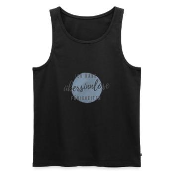 Talentfrei Talentförderung Personal Coaching - Männer Premium Bio Tank Top - Schwarz - Vorne - AI Model Male 178 light (178cm)