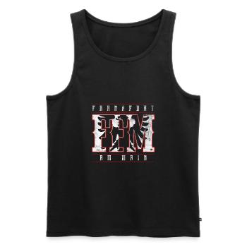 FFM Frankfurt am Main - Männer Premium Bio Tank Top - Schwarz - Vorne - Michal (187cm)