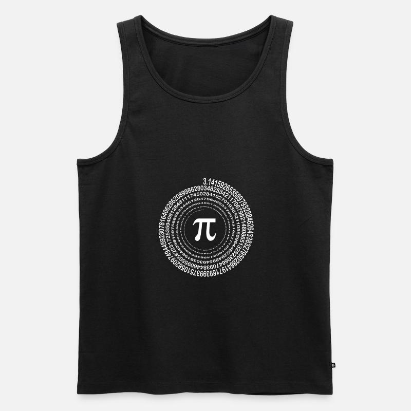 PI - Männer Premium Bio Tank Top - Schwarz
