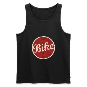 Bike Cycling Ride - Men's Premium Organic Tank Top - black - Front - Michal (187cm)