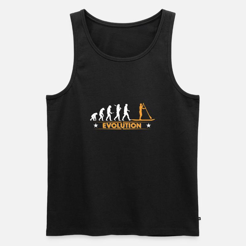 SUP - Stand up paddle - Evolution - Men's Premium Organic Tank Top - black