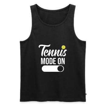 Tennis Mode De Tennis Mode Sur Tennis Joueurs - Débardeur bio Premium Homme - noir - Devant - AI Model Male 178 light (178cm)