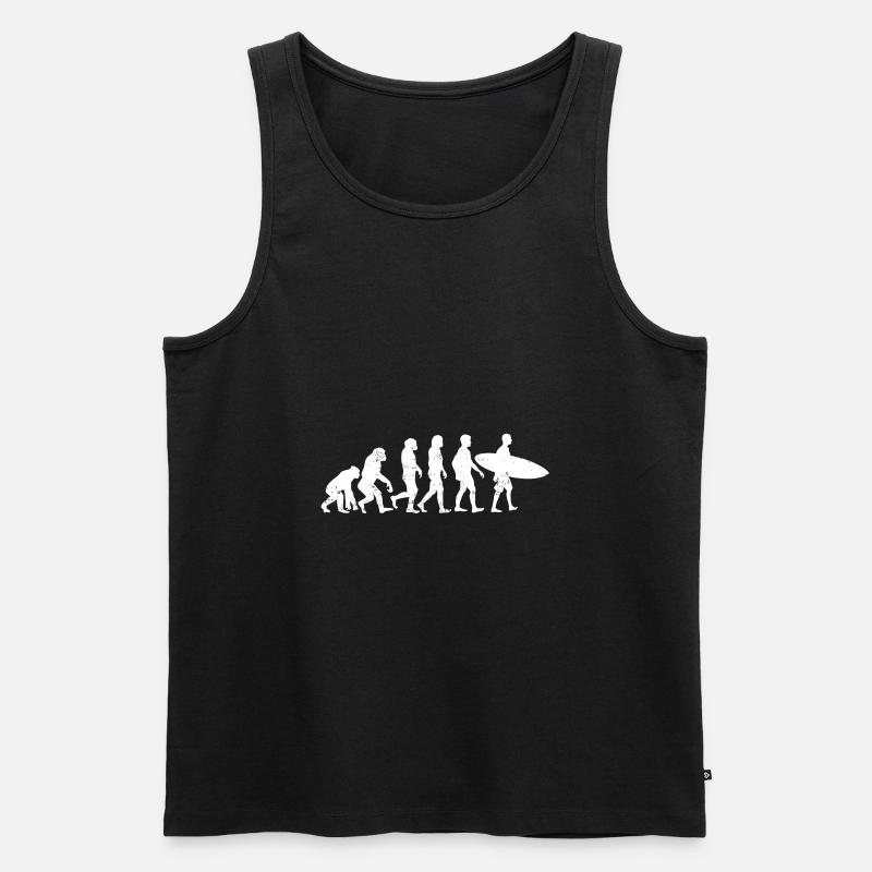 Evolution Surfer Surfing Surf - Débardeur bio Premium Homme - noir