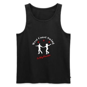 West Coast Swing Is My Passion WCS Tanzen Geschenk - Männer Premium Bio Tank Top - Schwarz - Vorne - AI Model Male 178 light (178cm)
