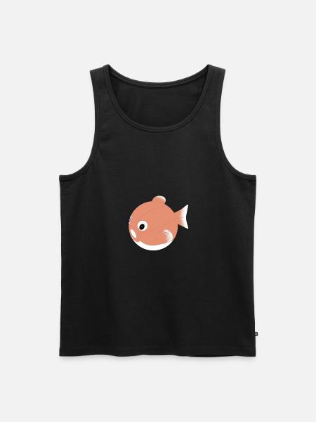 Japan fish - Men's Premium Organic Tank Top - black