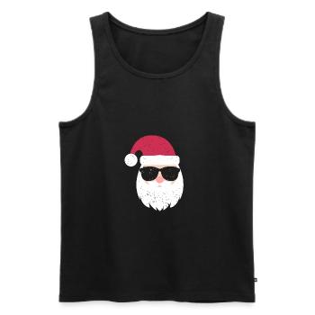 Santa Claus sunglasses cute kid gift - Men's Premium Organic Tank Top - black - Front - AI Model Male 178 light (178cm)