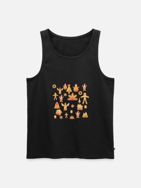 gingerbread - Men's Premium Organic Tank Top - black