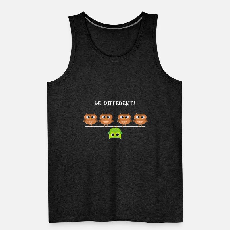Be Different! - Sei anders! Männer Premium Bio Tank Top