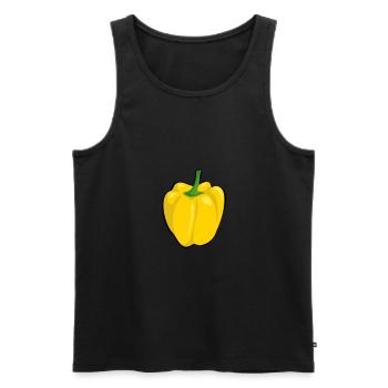paprika pod vegetable gartem harvest salad vegetables - Men's Premium Organic Tank Top - black - Front - AI Model Male 178 light (178cm)