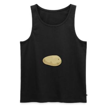 potato farmer vegetables garden earthenware Potatoes - Men's Premium Organic Tank Top - black - Front - AI Model Male 178 light (178cm)