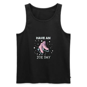 Patins - Have an ice day - Débardeur bio Premium Homme - noir - Devant - Michal (187cm)