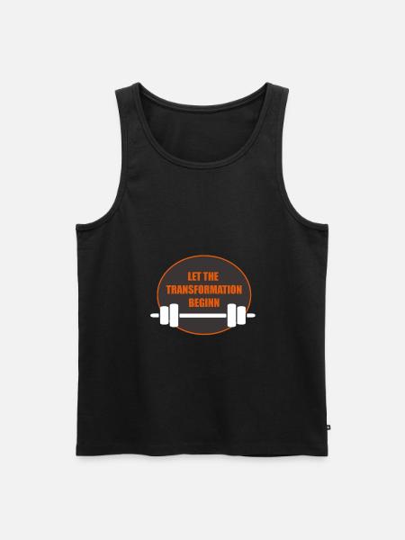 Let the Transformation beginn - Männer Premium Bio Tank Top - Schwarz