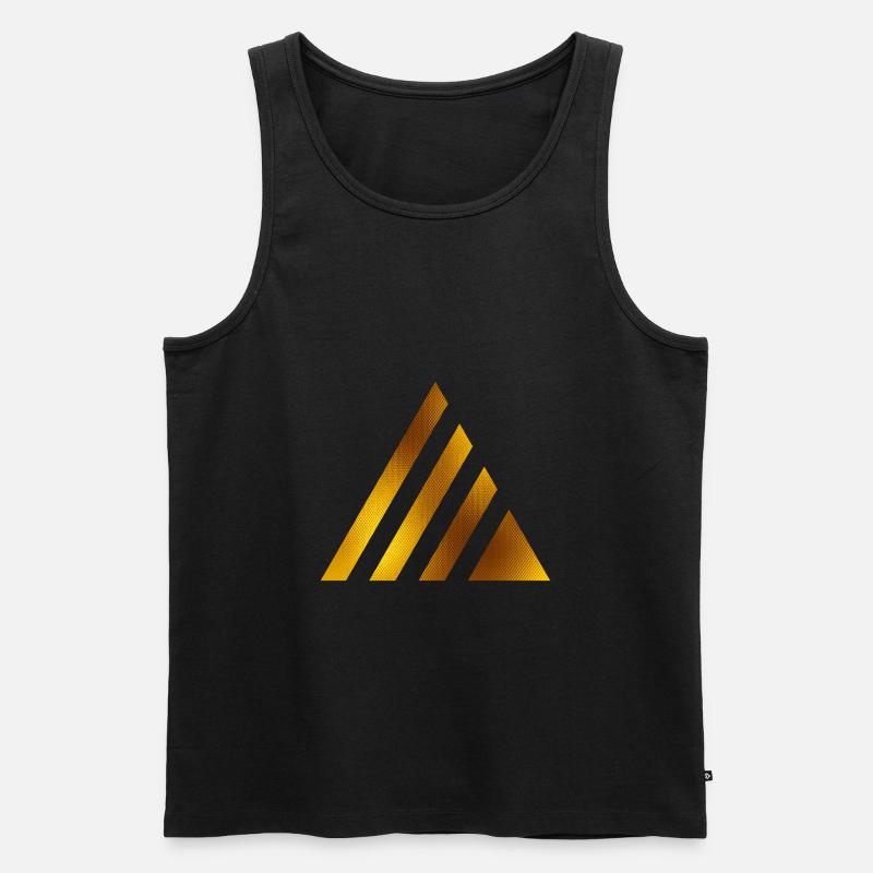 TRIANGLES TRIANGLE GOLD 4 - Débardeur bio Premium Homme - noir