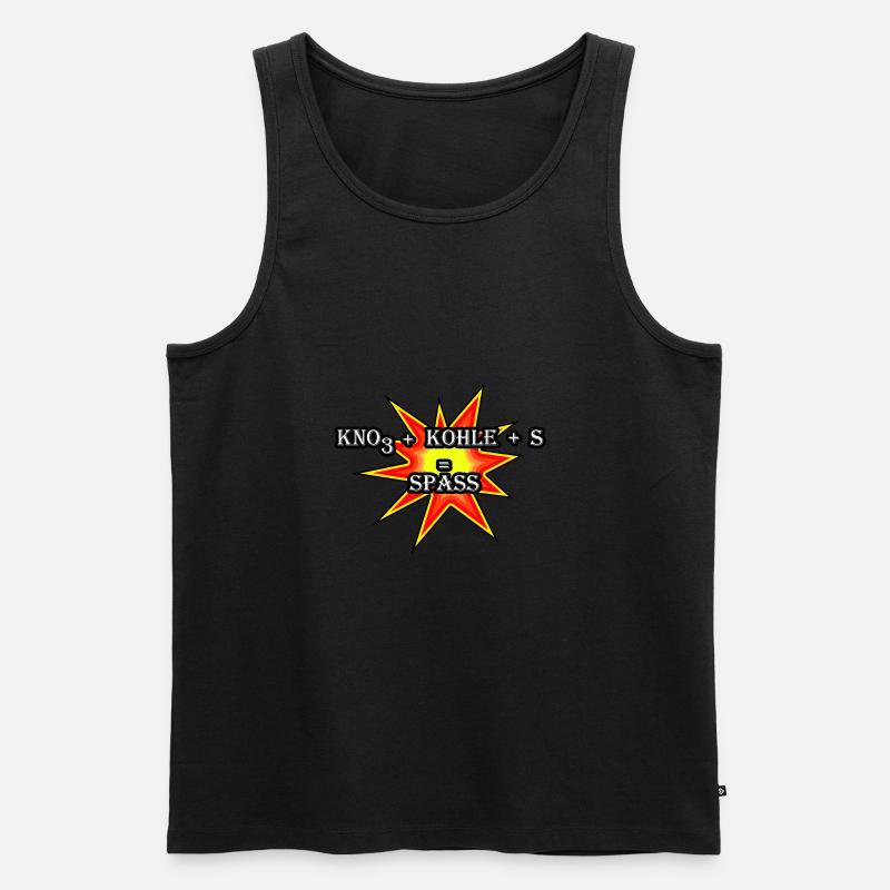 Schwarzpulver Formel - Männer Premium Bio Tank Top - Schwarz