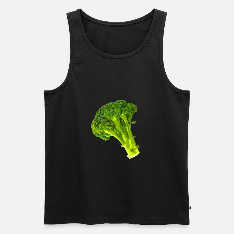 Brokkoli - Männer Premium Bio Tank Top - Schwarz