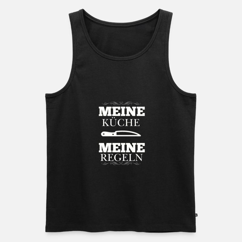 My Kitchen My Rules - Men's Premium Organic Tank Top - black