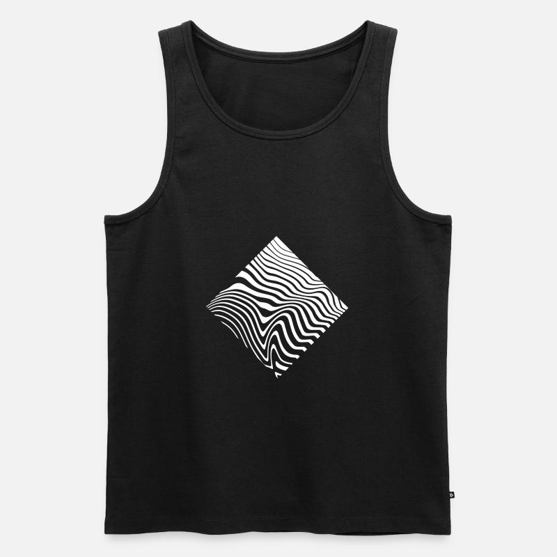 Pattern Quardrat Design - Débardeur bio Premium Homme - noir