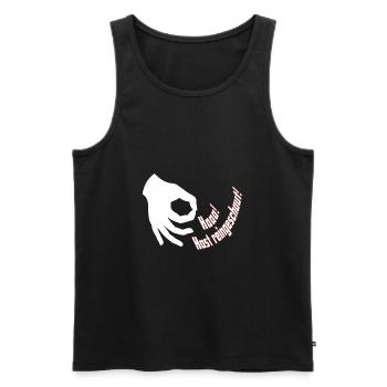 Hast reingeschaut - Männer Premium Bio Tank Top - Schwarz - Vorne - AI Model Male 178 light (178cm)