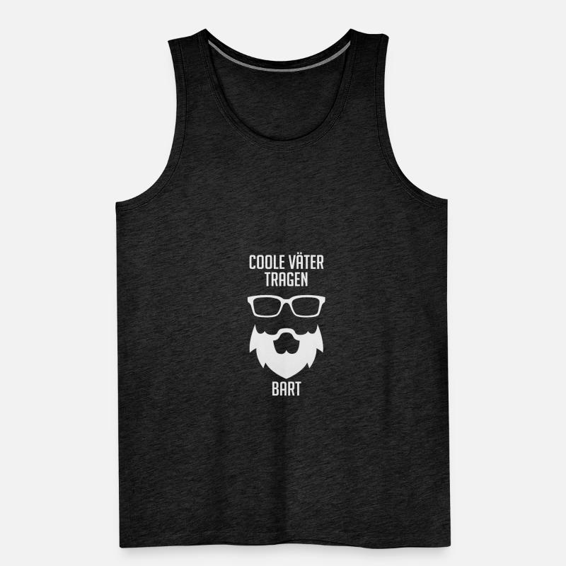 Cool fathers bear beard Men's Premium Organic Tank Top