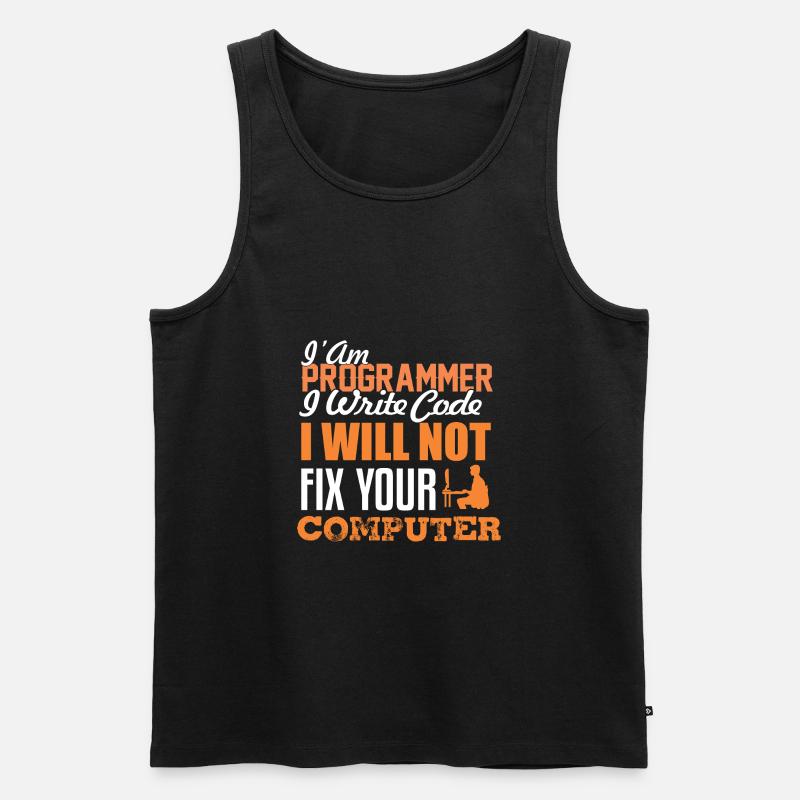 Developer programmer - Men's Premium Organic Tank Top - black