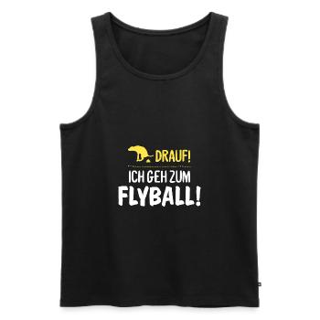 Lustiger Spruch Hunde Flyball Geschenk - Männer Premium Bio Tank Top - Schwarz - Vorne - Michal (187cm)