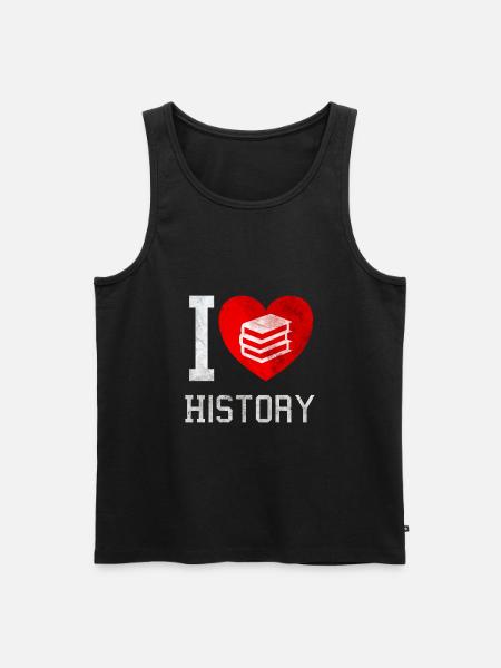 I love history - Men's Premium Organic Tank Top - black
