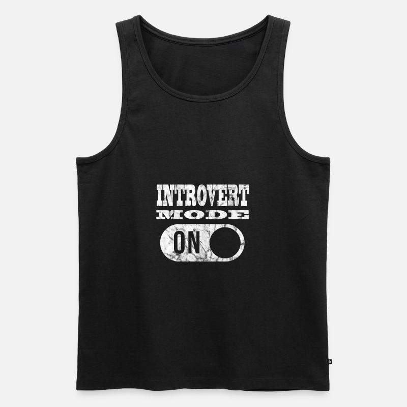 MODE INTROVERT Mode introverti! - Débardeur bio Premium Homme - noir