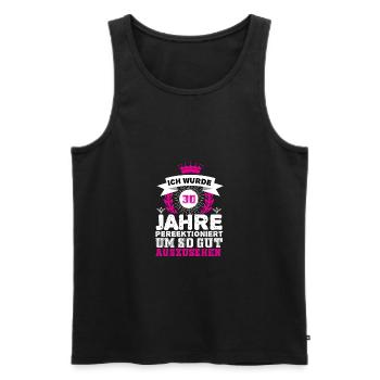 30 Geburtstag - Männer Premium Bio Tank Top - Schwarz - Vorne - AI Model Male 178 light (178cm)