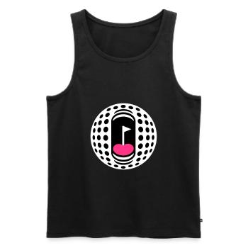 Golfball-Süchtigen - Männer Premium Bio Tank Top - Schwarz - Vorne - Michal (187cm)