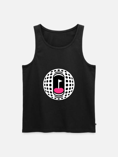 Golfball-Süchtigen - Männer Premium Bio Tank Top - Schwarz