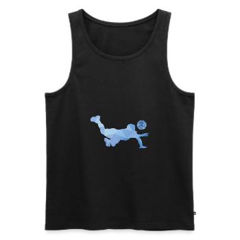 Volleyball Silhouette Dive Gift - Men's Premium Organic Tank Top - black - Front - AI Model Male 178 light (178cm)