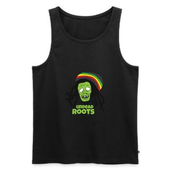 Reggae Zombie - Männer Premium Bio Tank Top - Schwarz - Vorne - AI Model Male 178 light (178cm)