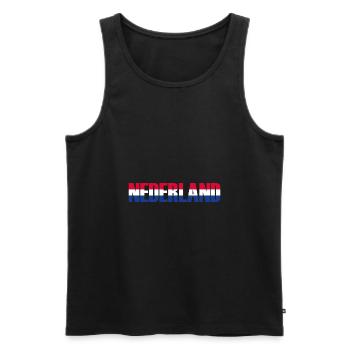 Nederland tricolor gift - Men's Premium Organic Tank Top - black - Front - Michal (187cm)