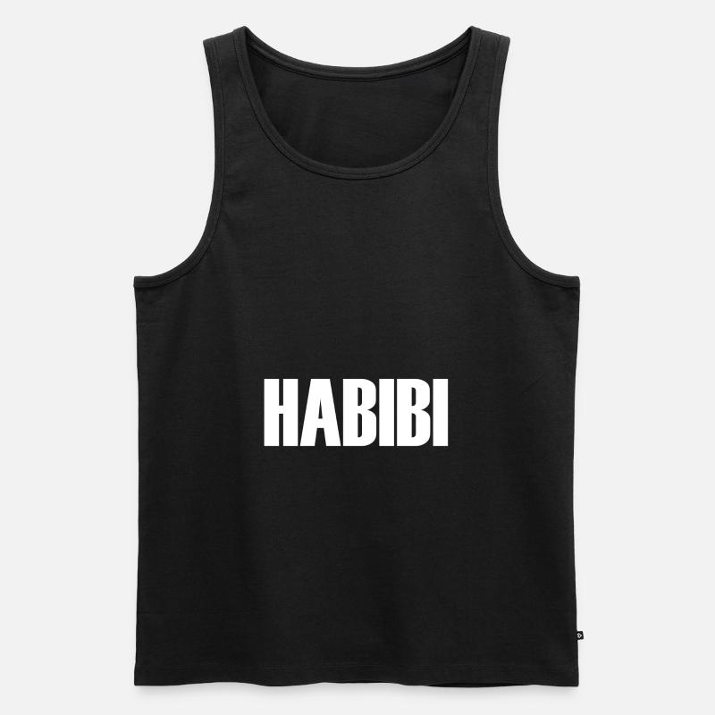 Habibi - Männer Premium Bio Tank Top - Schwarz