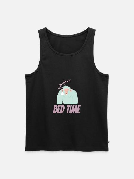 Bed time, bedtime - Men's Premium Organic Tank Top - black