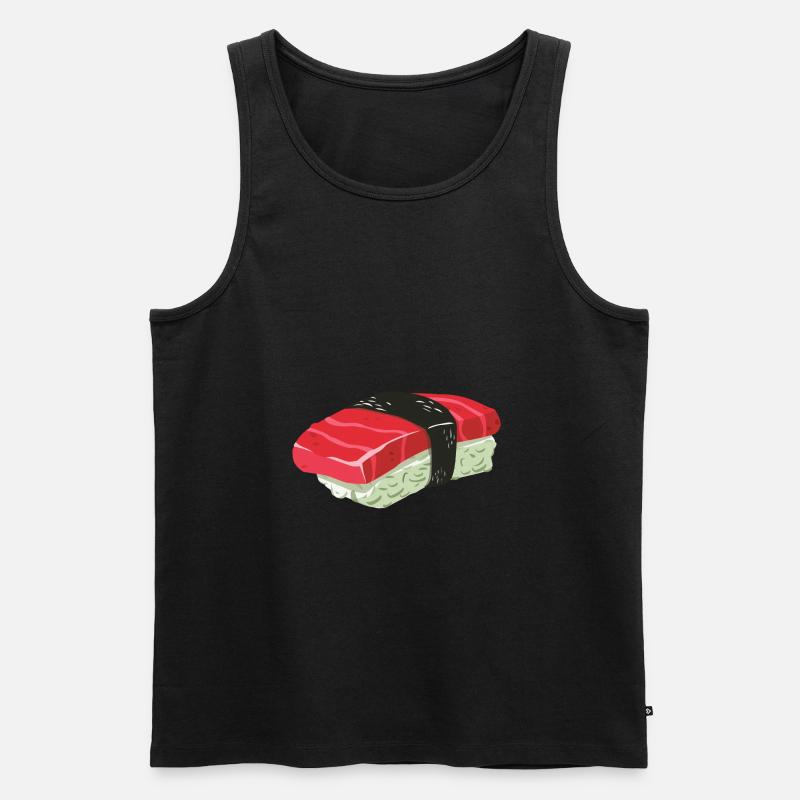 Sushi - Männer Premium Bio Tank Top - Schwarz