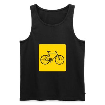 Bike Bike Gift - Men's Premium Organic Tank Top - black - Front - Michal (187cm)