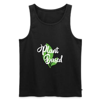 Plant Based Felischfrei Gesund Geschenk - Männer Premium Bio Tank Top - Schwarz - Vorne - AI Model Male 178 light (178cm)