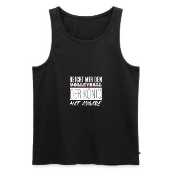 Volleyball champions - Men's Premium Organic Tank Top - black - Front - AI Model Male 178 light (178cm)
